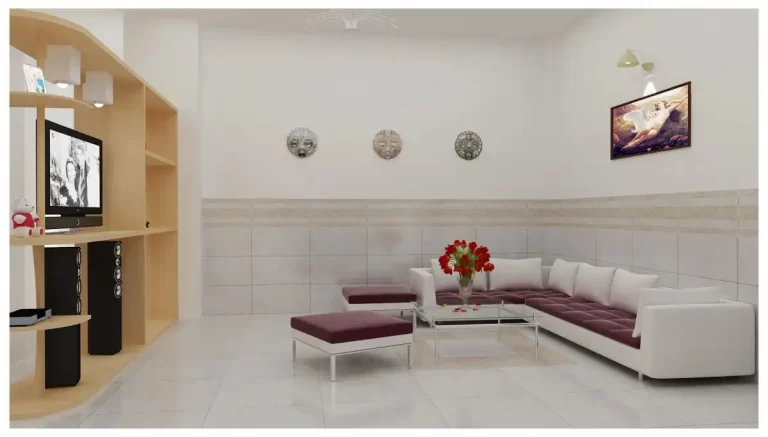 Gạch ốp tường phòng khách - sự kết hợp tinh tế giữa chất liệu và nghệ thuật trang trí